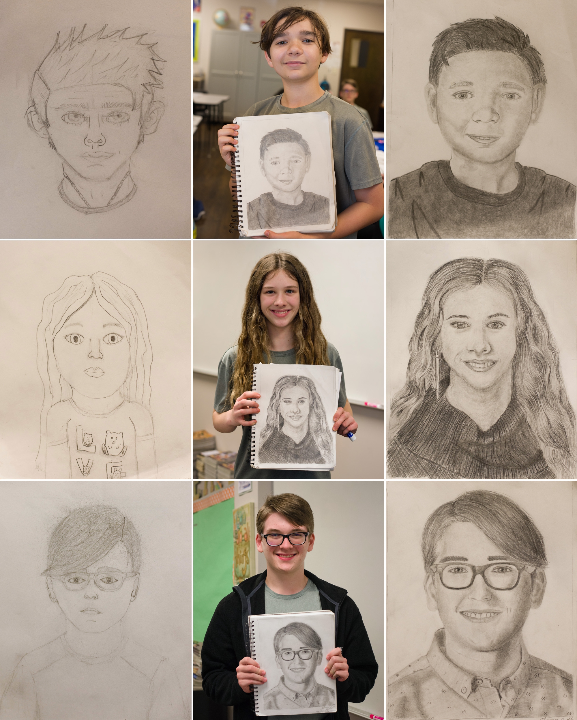 VFCA srudents drawing