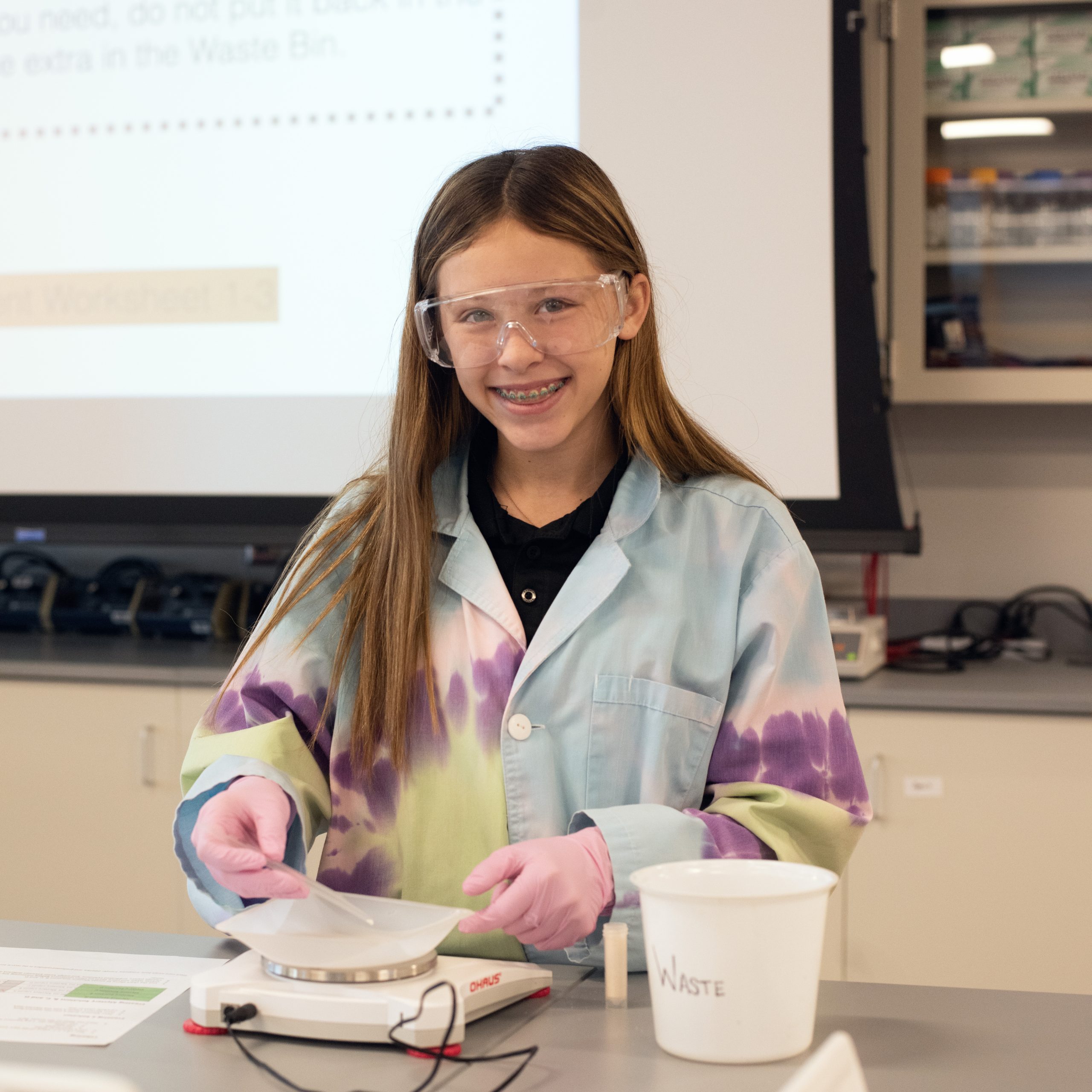 Kids studying using school computers